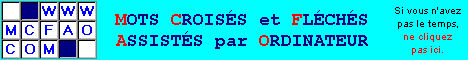 Mots Crois�s et Fl�ch�s