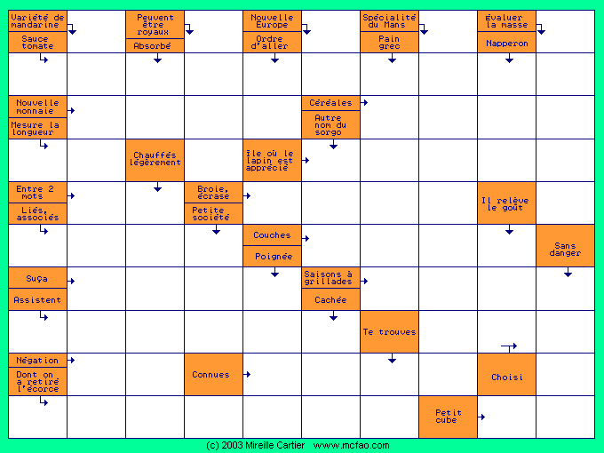 Grille n�6 &agrave; imprimer
